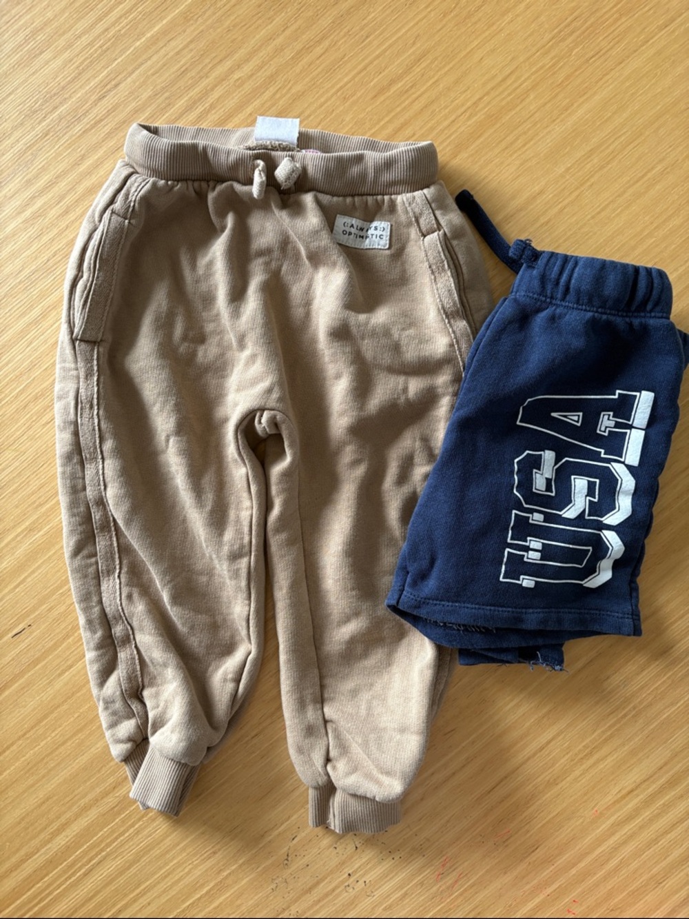 Zara brand. Joggers size 2/3 shorts 4/5